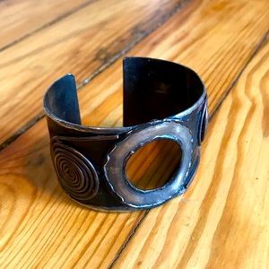 Vintage metal cuff bracelet